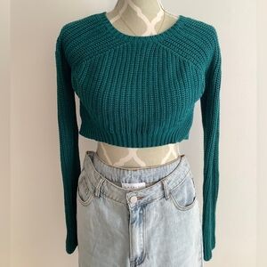 Le Chateau Turquoise Knit Top